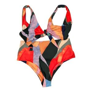 Color Bikini Set - Top / One size / Bottom / Large